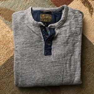 LUCKY BRAND Lived in Thermal Henley NWOT